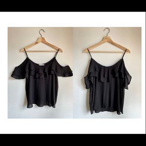 Black, off the shoulder blouse sized medium